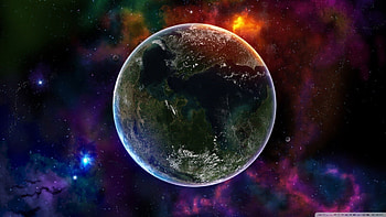 Colorful World, colorful planet, colorful universe, world of color HD wallpaper
