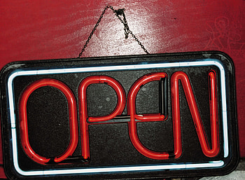 Words, Inscription, Sign, Signboard, Open, It's Open HD wallpaper