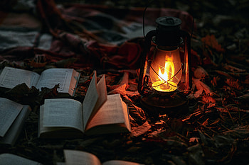 Books, Fire, Shine, Light, Miscellanea, Miscellaneous, Lamp, Illumination, Lighting HD wallpaper
