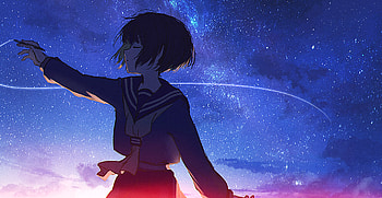 Starry Skies: Anime Night Under the Shooting Star, Anime, Original, shooting star, starry sky HD wallpaper