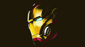 2020 Iron Man Mask Minimalism , iron-man, superheroes, artwork, artist, minimalism, artstation HD wallpaper