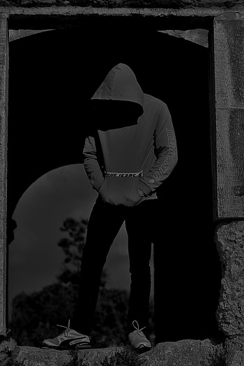 Unknown Hoodie Guy, Dark, Black HD phone wallpaper