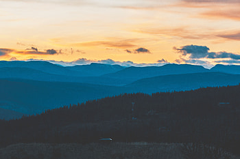 Nature, Sky, Mountains, Clouds, Evening HD wallpaper