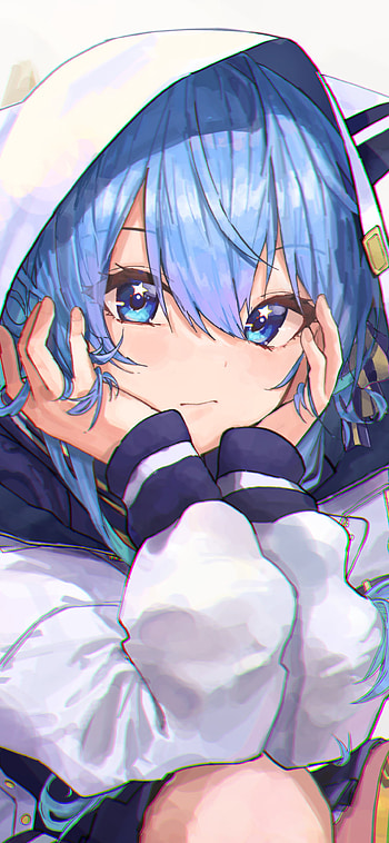 Hoshimachi Suisei: Vibrant Hololive Vtuber Anime, hololive, Hoshimachi Suisei, Anime, Virtual Youtuber HD phone wallpaper