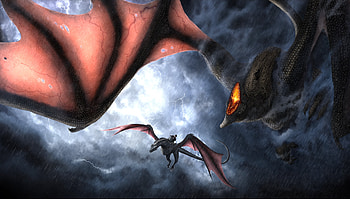 Vhagar’s Dive, dragon, TV Show, House of the Dragon HD wallpaper