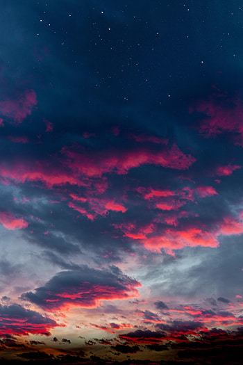 Nature, Sunset, Sky, Pink, Clouds HD phone wallpaper
