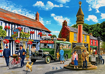 marketplace, oldies, market, cars, england HD wallpaper