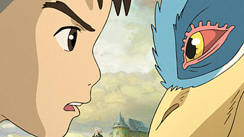 Boy-Heron Encounter, Anime, The Boy and the Heron HD wallpaper