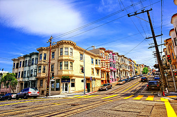 Building, Road, , San Francisco, Cities HD wallpaper