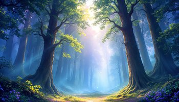 Serene Forest Glimpse - Ultra, forest, tree, sunlight, nature, landscape HD wallpaper