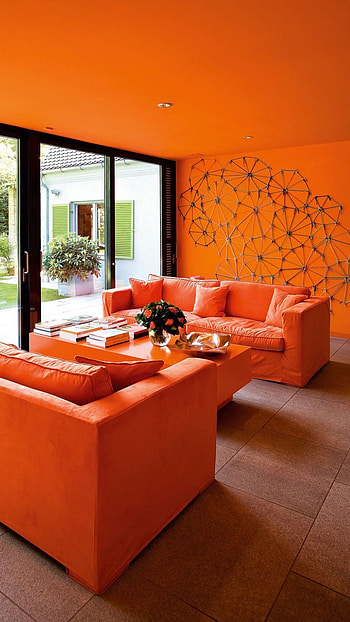 Orange Colour, Orange Colour Furniture, Orange Furniture HD phone wallpaper