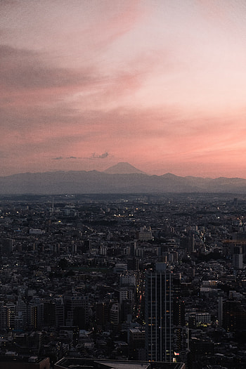 Cities, Twilight, City, Building, View From Above, Dusk, Urban Landscape, Cityscape HD phone wallpaper