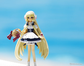 Chii At Work, waiter, chii, chobits, persacom HD wallpaper
