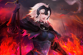 Jeanne Alter Anime Fate Grand Order, fate-grand-order, anime-girl, anime, artwork, artist, digital-art, deviantart HD wallpaper
