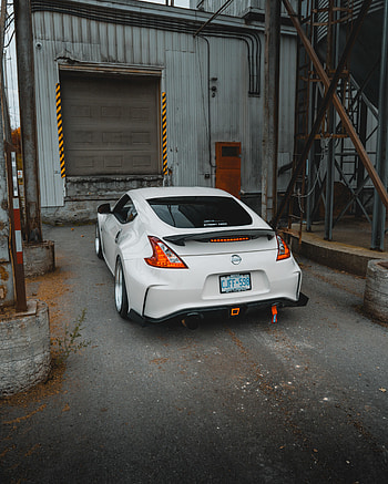 Sports, Nissan, Cars, Car, Sports Car, Back View, Rear View, Garage HD phone wallpaper