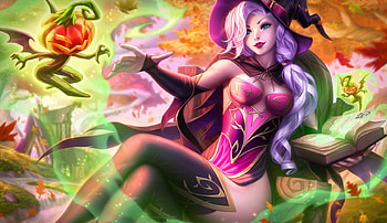 Bittersweet the witch, frumusete, bittersweet, girl, orange, witch, halloween, pink, fantasy, green, pumpkin, luminos, michellehoefener, hat HD wallpaper