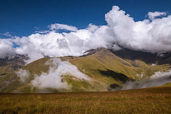 Landscape, Nature, Mountains, Clouds, Georgia HD wallpaper