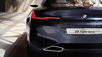 2018, BMW concept 8 series, taillight HD wallpaper