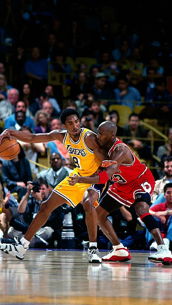 Kobe Bryant and Jordan, Unforgettable duo, Basketball legends, Iconic partnership HD phone wallpaper