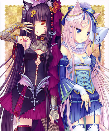 Vanilla & Chocola - Nekopara HD phone wallpaper