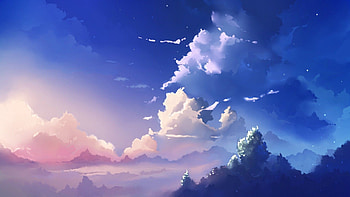 Anime Sky Scenery, Cloud Scenery 05 HD wallpaper