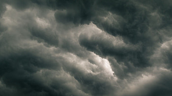 Gray Cloudy Sky, Monochromatic sky, Subtle elegance, Tranquil mood HD wallpaper