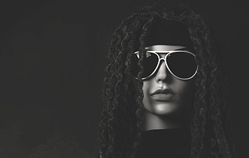 Bw, Chb, Portrait, Glasses, Spectacles, Dummy, Mannequin, Dreadlocks HD wallpaper
