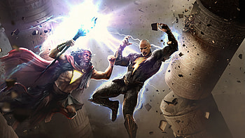 Black Adam Vs Shazam God, black-adam, superheroes, artwork HD wallpaper
