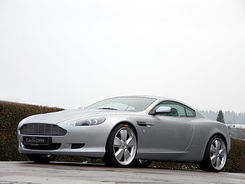 Sports, Auto, Trees, Aston Martin, Cars, Side View, Style, Shrubs, 2007, Silver Metallic, Db9 HD wallpaper