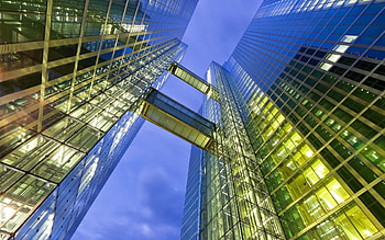 Cities, Windows, Sky, Night, Lights, Shine, Light, Skyscrapers, Glass, Evening HD wallpaper