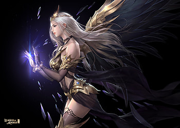 Fairy, frumusete, fantasy, dong wook shin, bluezima, girl, luminos, blue, wings, black HD wallpaper