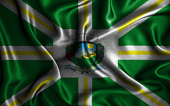Valinhos flag, , silk wavy flags, brazilian cities, Day of Valinhos, Flag of Valinhos, fabric flags, 3D art, Valinhos, cities of Brazil, Valinhos 3D flag HD wallpaper