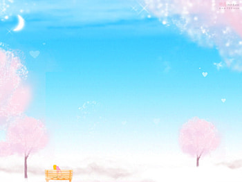sakura, cherry blossom, pink, cartoon HD wallpaper