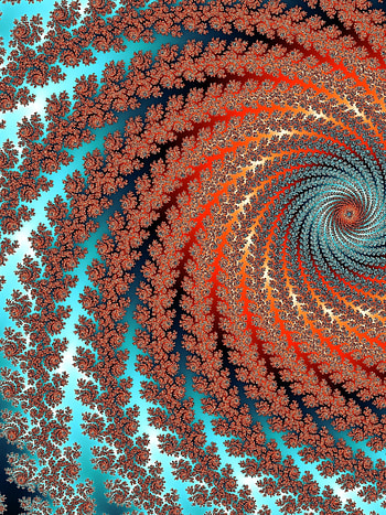 Abstract, Multicolored, Motley, Fractal, Funnel, Swirling, Involute, Digital HD phone wallpaper
