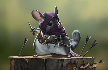 Chinchilla, fantasy, Animal, Fantasy Animal HD wallpaper