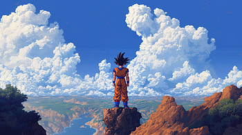 Sonu Goku Protector, goku, dragon-ball, anime, artwork, digital-art, ai, artist HD wallpaper