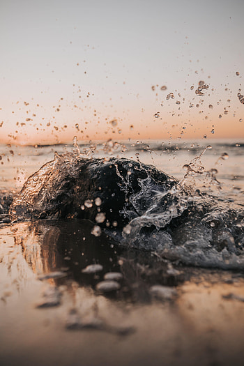 Nature, Water, Sea, Drops, Spray HD phone wallpaper