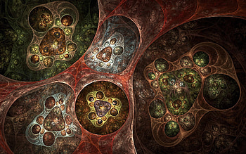 Abstract, Flowers, Smoke, Patterns, Rotation, Immersion HD wallpaper