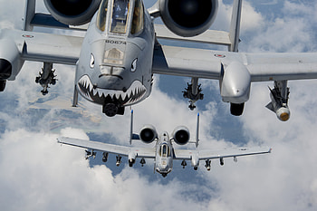 A10 thunderbolt squad, plane, sky, war, clouds HD wallpaper