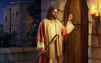 Jesus Knocking, Christ, night, door, Jesus, knocking HD wallpaper