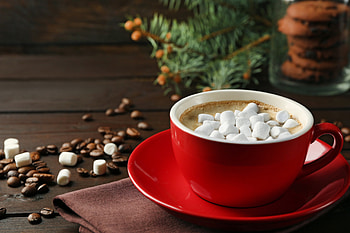 Coffee, coffee time, chocolate, cup HD wallpaper