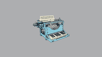 Typewriter Minimalism, typewriter, minimalism, artist HD wallpaper