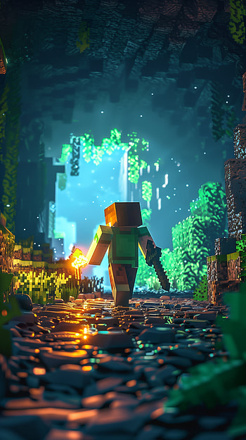 Minecraft Adventure Mobile, video game, Minecraft, Steve (Herobrine Minecraft) HD phone wallpaper