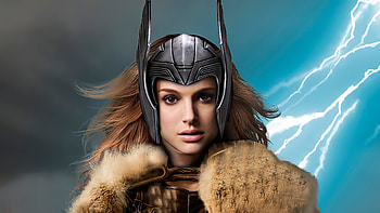 Jane Foster Viking Thor, jane-foster, superheroes, natalie-portman, artist, artwork, digital-art, deviantart HD wallpaper