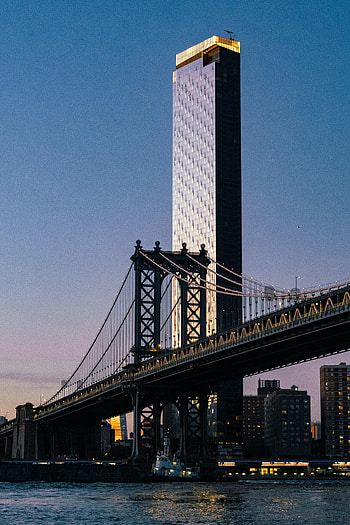 Cities, Architecture, City, Skyscraper, Building, Bridge, Tower HD phone wallpaper