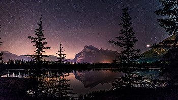 Starry Landscape HD wallpaper
