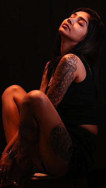 Tiktok girl, vishwa rathod, inked HD phone wallpaper