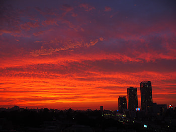 Cities, Sunset, Twilight, City, Building, View From Above, Dusk HD wallpaper