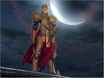 Gilgamesh, archer, fate stay night, class HD wallpaper