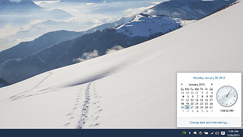 windows 10 default taskbar tray clock HD wallpaper